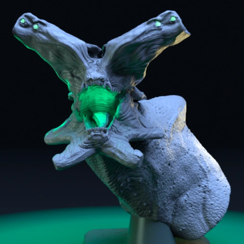preview of Slattern Bust 3D Printing Figurine | Assembly