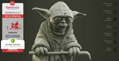 Star Wars (Inspired) Baby Yoda Jedi Training HueForge Grogu by  ChrisPirillo, Download free STL model