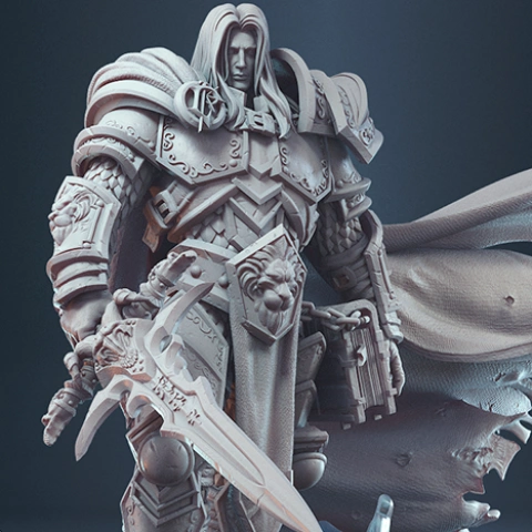 preview of Arthas 3D Printing Figurine | Assembly