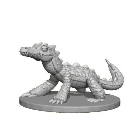 preview of Crocodile Cartoon 3d Printable STL