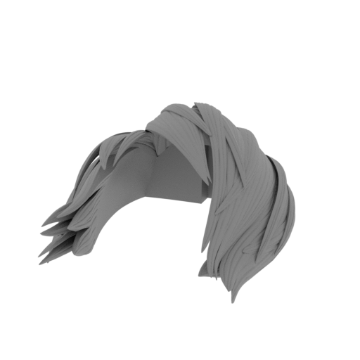 4_Short_Hair_Front_FDM.stl