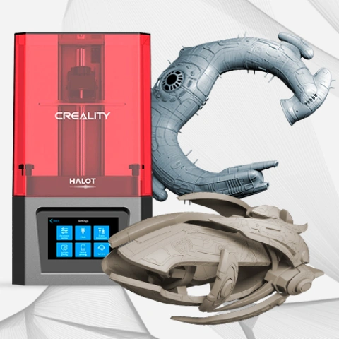 preview of Creality Resin 3D Printer + Protoss Carrier + Engineer Juggernaut