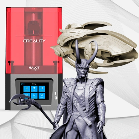 preview of Creality Resin 3D Printer + Protoss Carrier + Loki