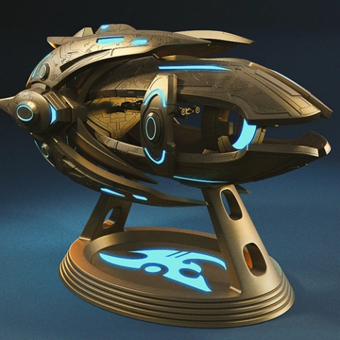 preview of Protoss Carrier 3D Printing Model | Assembly