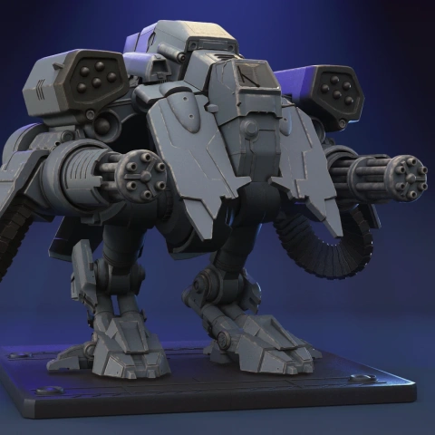 preview of Viking Terran 3D Printing Model | Assembly + Active