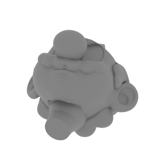 Mario - Head 1 - Angry Head ( No Hat ).stl