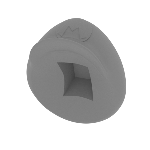 Mario - Head 1 - Hat for Angry Head.stl