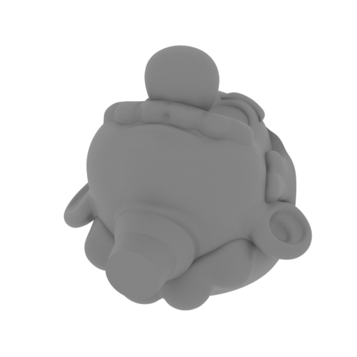 Mario - Head 2 - Head ( No Hat ).stl