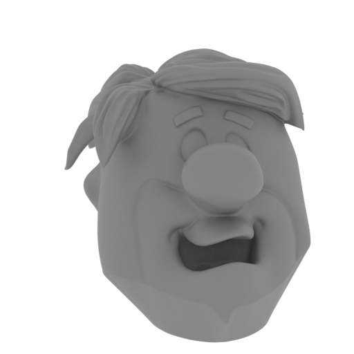 8_Barney_Rubble_head_FDM(repaired).stl