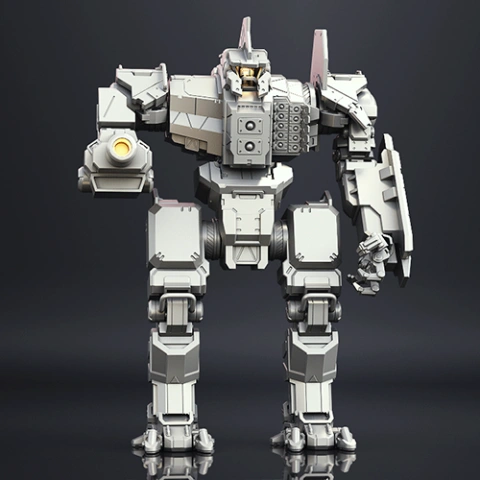 preview of MWO Centurion 3D Printing Model | Assembly + Action