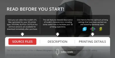 Geometric black mask from Squid Game for 3D printing, with informative tabs on STL files and printing details.