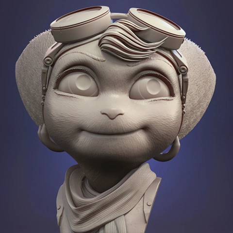 preview of Rivet Bust 3D Printing Figurine | Assembly