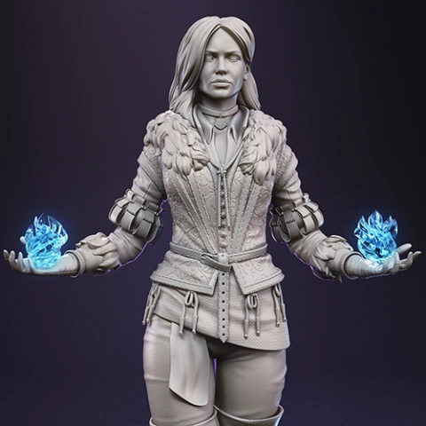 preview of Yennefer 3D Printing Figurine | Assembly