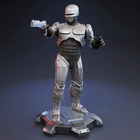 preview of RoboCop 1987 3D Printing Figurine | Assembly