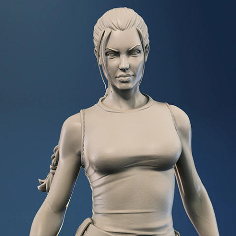preview of Lara Croft Tomb Raider 3D Printing Figurine | Assembly