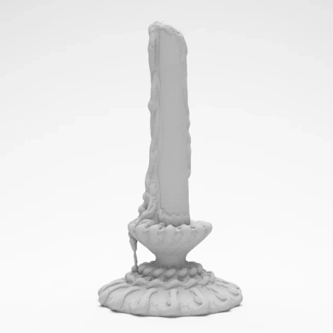 preview of Medieval Candle 3D Print Model
