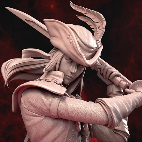 preview of Lady Maria 3D Printing Figurine | Assembly