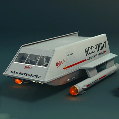 preview of Galileo II Shuttlecraft 3D Printing Model | Assembly + Active