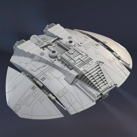 preview of Cylon Raider TOS 3D Printing Model | Assembly