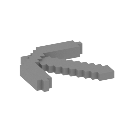 minecraft pickaxe.stl