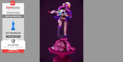 Miss Fortune 3D Printing Model STL Files | Premium Collectible Statue