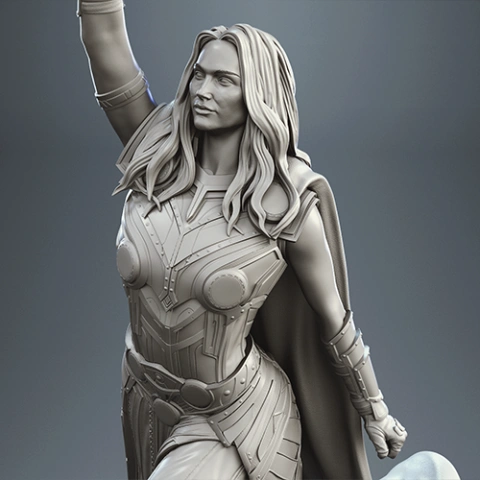preview of Jane Foster Thor 3D Printing Figurine | Assembly