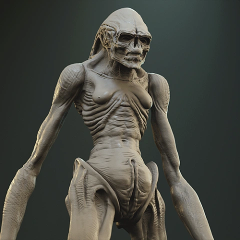 preview of Alien Newborn 3D Printing Figurine | Assembly