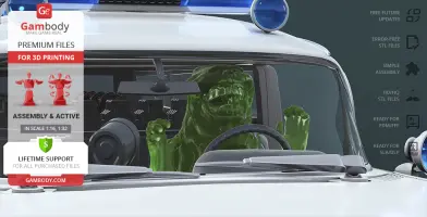 Ecto-1 3D Printing Model | Assembly + Active