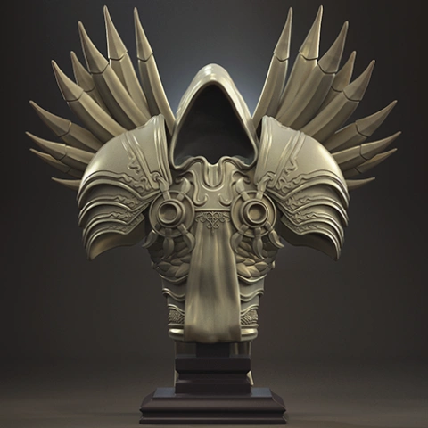 preview of Tyrael Bust 3D Printing Figurine | Assembly