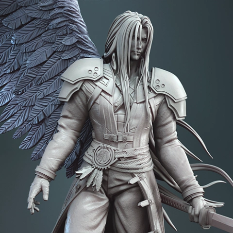 preview of Sephiroth 3D Printing Figurine | Assembly