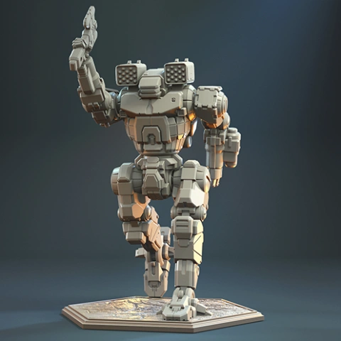 preview of Axman-2N 3D Printing Model | Assembly + Active