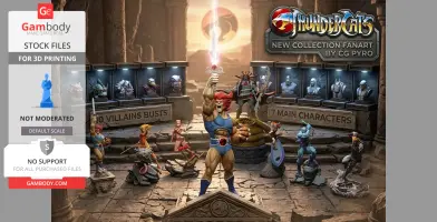 Thundercats Collection Pt 1 3d printing ( 17 Characters + 7 Medallions + Bonus )