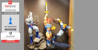 Thundercats Collection Pt 1 3d printing ( 17 Characters + 7 Medallions + Bonus )