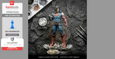 Superman – Death Metal Comics 3D Printing Model