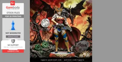 Wonder Woman – Death Metal 3D Printing Model