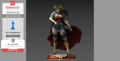Wonder Woman Death Metal 3D Printing Model