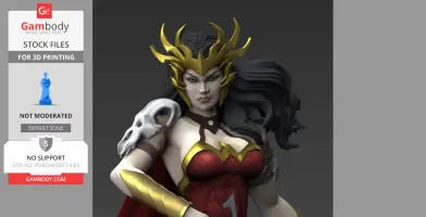 Wonder Woman Death Metal 3D Printing Model