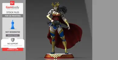 Wonder Woman Death Metal 3D Printing Model