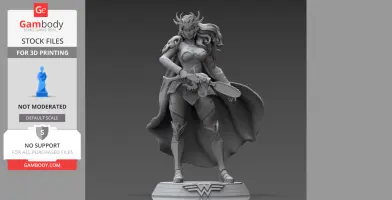 Wonder Woman Death Metal 3D Printing Model
