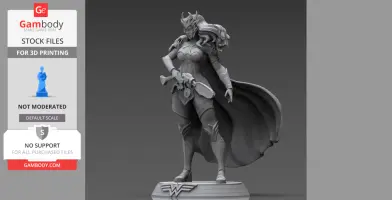 Wonder Woman Death Metal 3D Printing Model