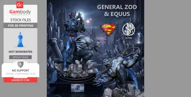General Zod & Equus from Superman – 3D Printing Model