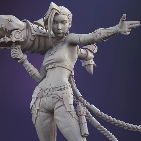 preview of Jinx 3D Printing Figurine | Assembly