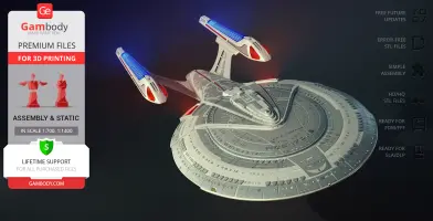 USS Enterprise NCC-1701-E 3D Printer Files | Assembly