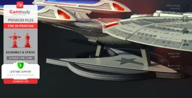 USS Enterprise NCC-1701-E 3D Printer Files | Assembly