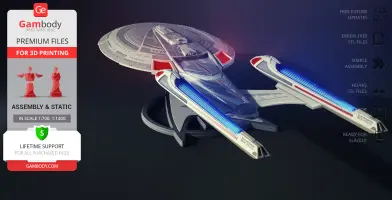 USS Enterprise NCC-1701-E 3D Printer Files | Assembly