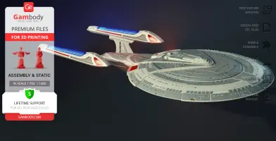 USS Enterprise NCC-1701-E 3D Printer Files | Assembly