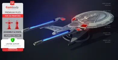 USS Enterprise NCC-1701-E 3D Printer Files | Assembly