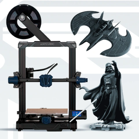 preview of Anycubic Kobra Go 3D Printer + Darth Vader + Batwing