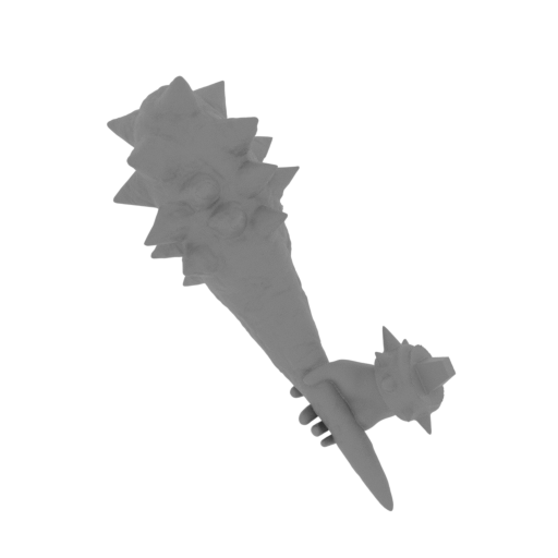 kaido right hand with mace.stl