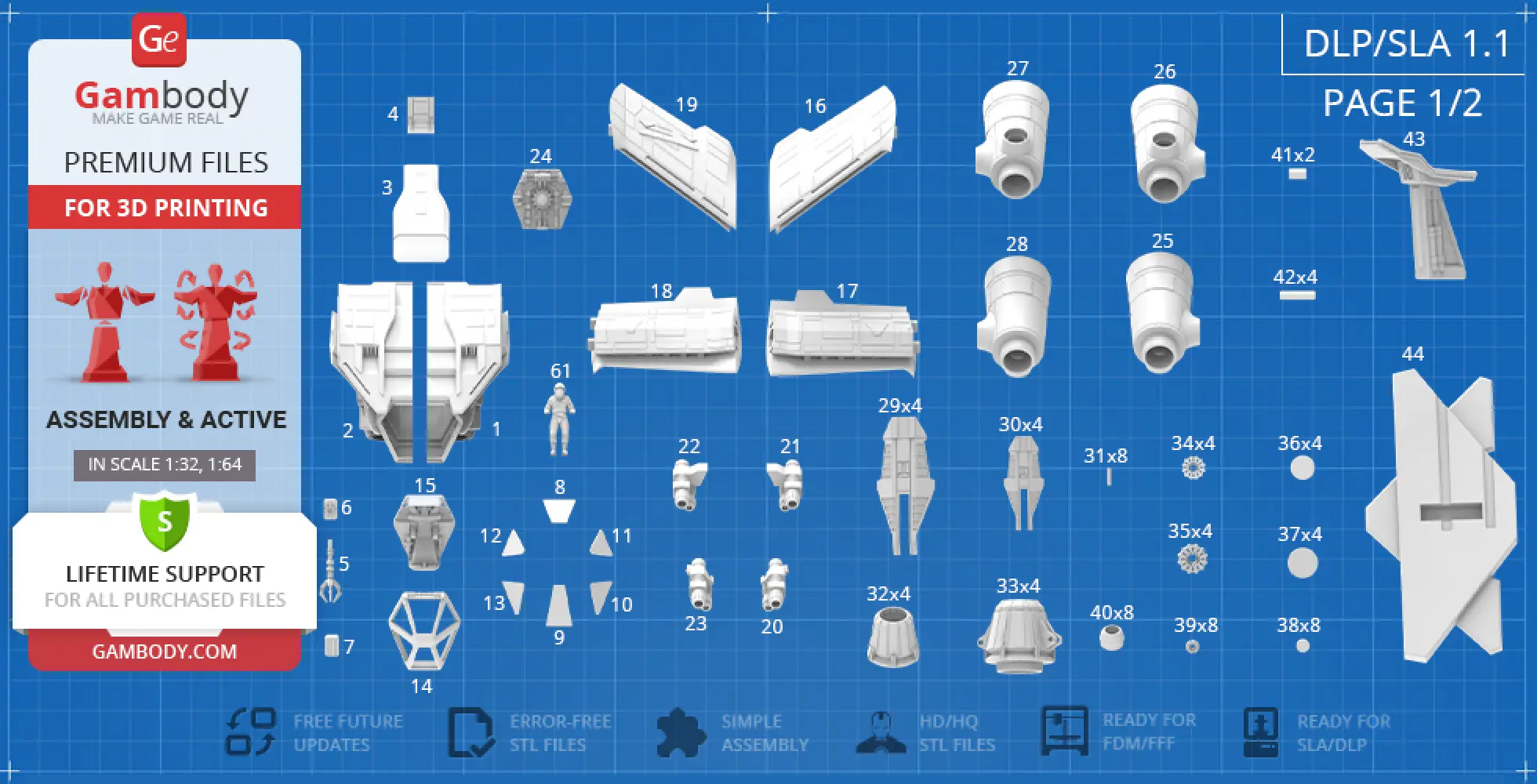 Babylon 5 Starfury - STL files for 3D Printing | Gambody